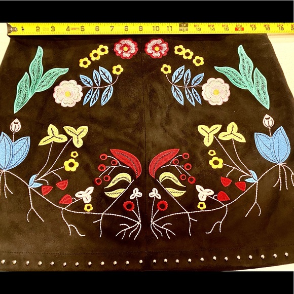 Gianna Bini Black Suede Mini Skirt - Bree Skirt 🖤NWT - Picture 4 of 13